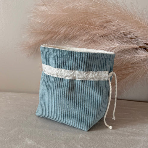 La panière pour cotons lavables ou petits essentiels